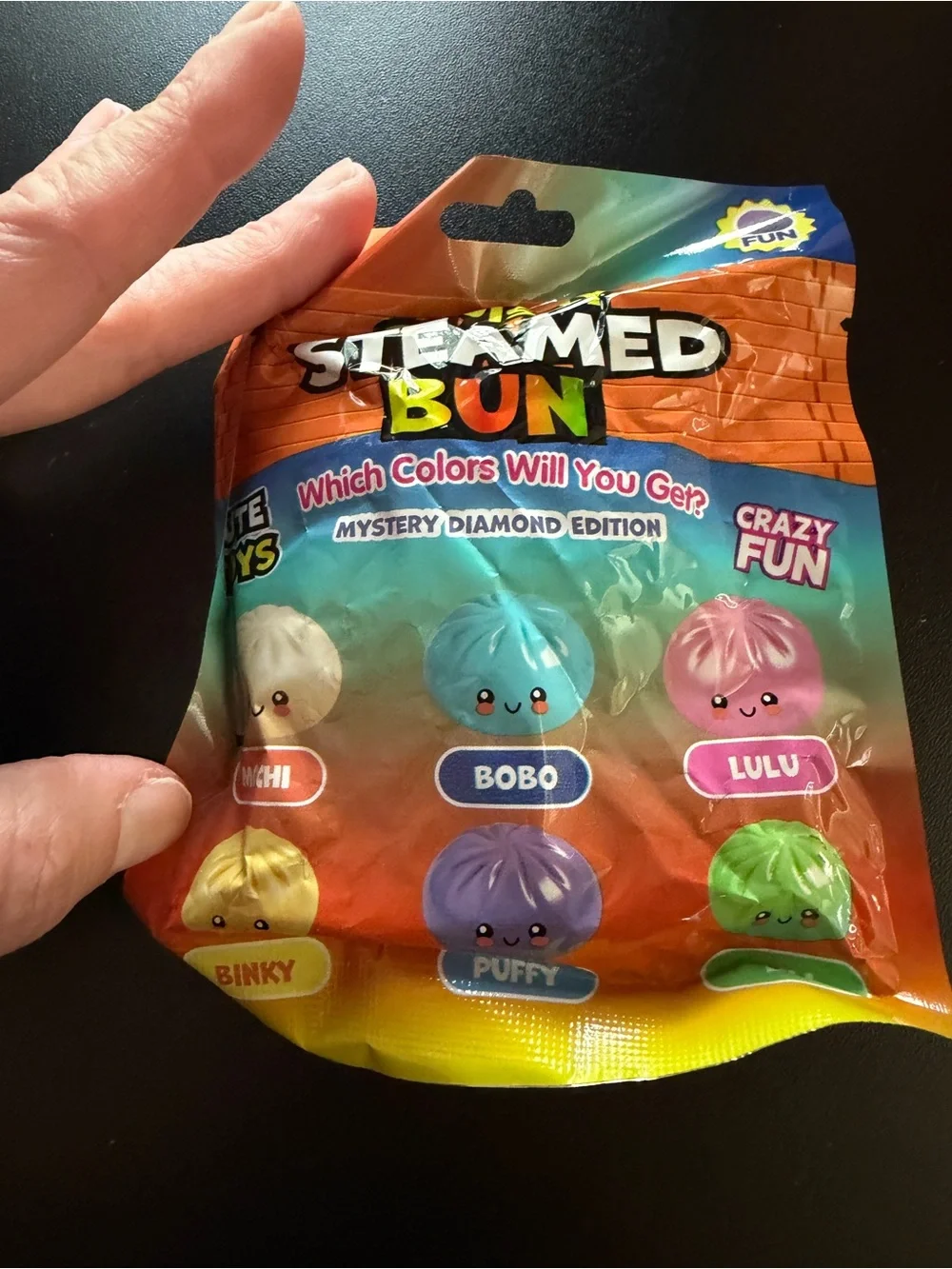 New Squishy Steamed Bun 4 pack Mystery Diamond Edition Cute Toy Fidget Squeeze